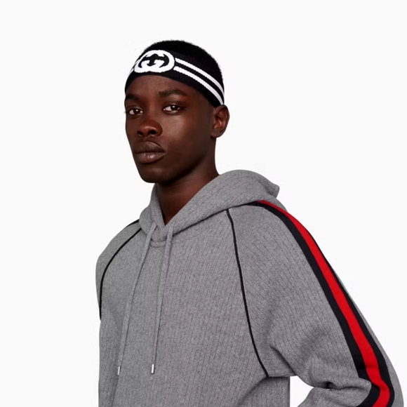 Gucci Interlocking G stripe headband (Size M) - Picture 4 of 7